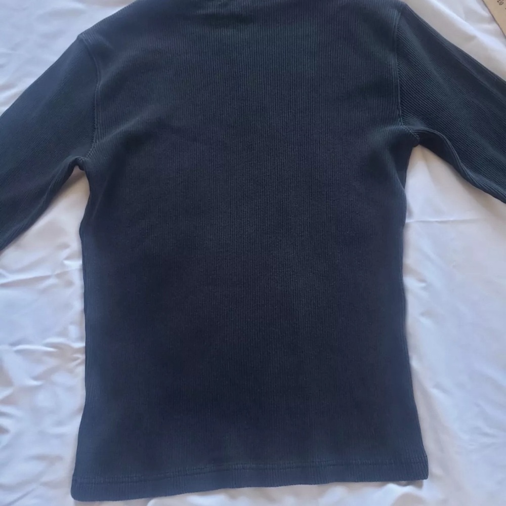 RRL Double RL Ralph Lauren Thermal Waffle Knit Turtle Neck Sweater Mens Large L - Picture 12 of 15